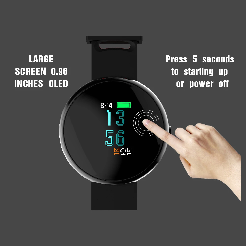 Новое поступление красочные 0 96 &quotOLED 2.5D Экран умный Браслет CYBORIS Смарт часы Bluetooth 4