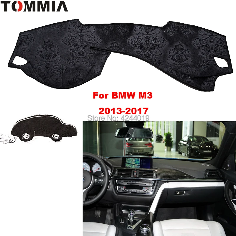 

TOMMIA Dashboard Cover Dash Mat for Car Sun Shade ANTI-UV Dash Pad Car Dashboard Mat For BMW M3 2013-2017