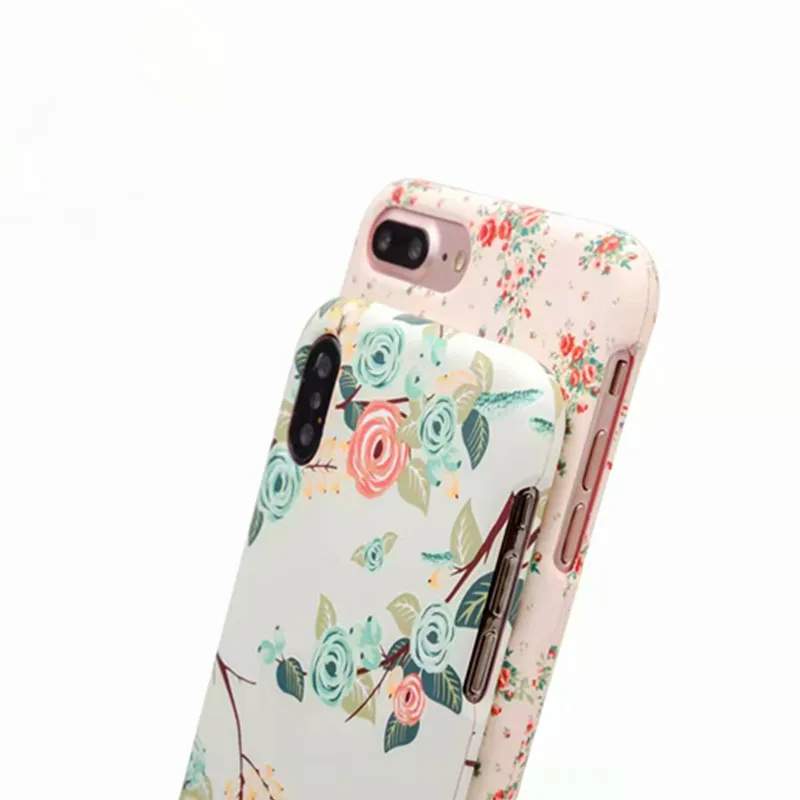 Модный светящийся чехол с полной защитой на 360 градусов для iPhone 7 8 Plus X жесткий