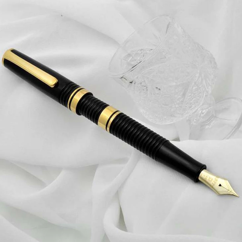 Платина Япония #3776 Черный Самурай 14K золото перо авторучка|Перьевые ручки| |