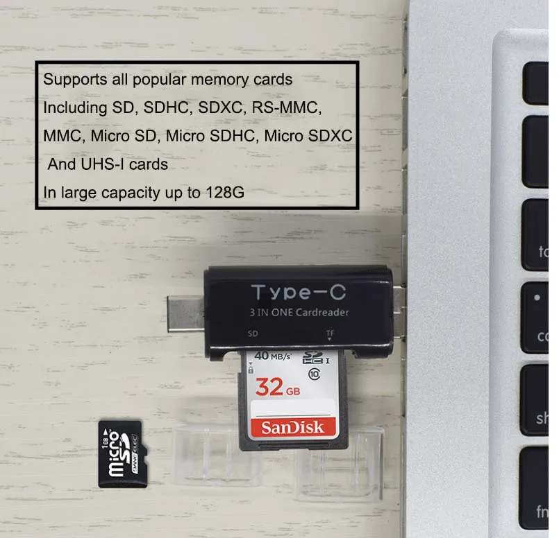 Универсальный кардридер для ПК и телефона 3 в 1 SD TF Micro USB 2 0/Micro USB/USB3.1 типа C|Кабели