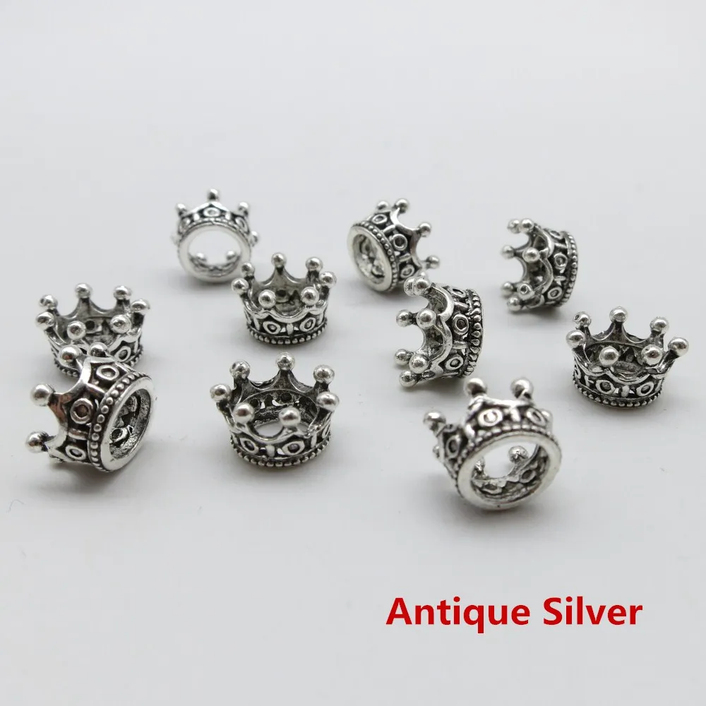 10 шт./упак. античное серебро/Античная Золотая Корона в африканском стиле