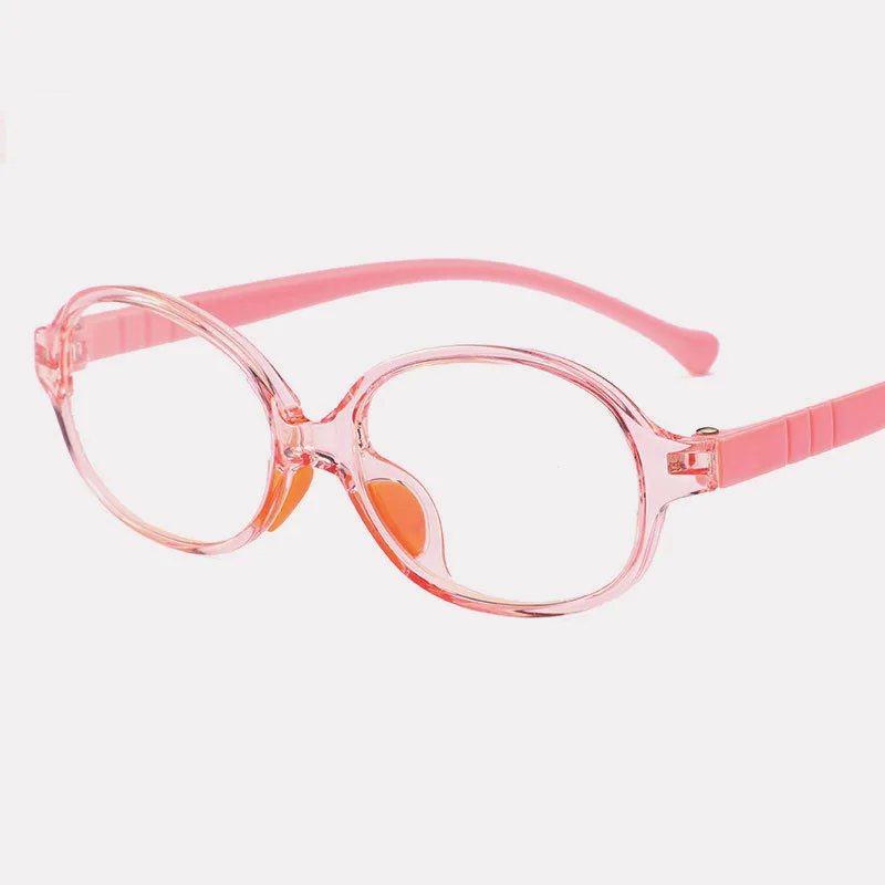 Модные TR90 круглые оправы для очков мальчиков и девочек очки близорукости Детская