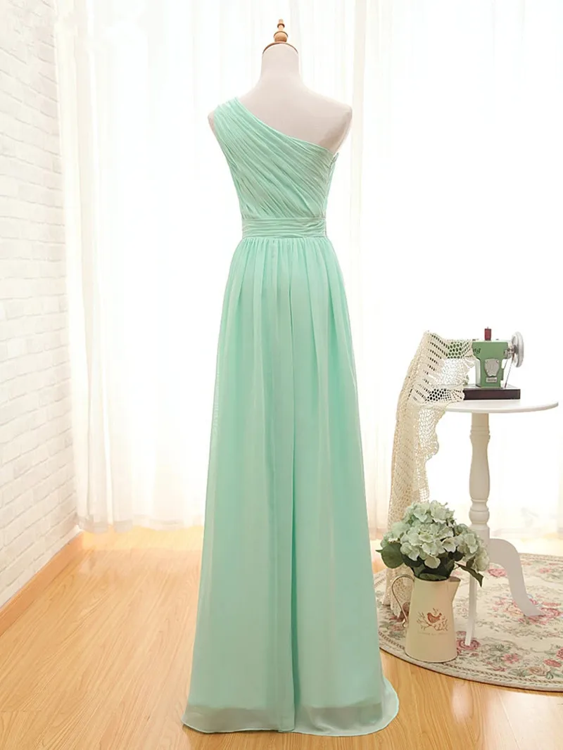 Robe de soiree, Новое поступление, три стиля, ТРАПЕЦИЕВИДНОЕ, мятно-зеленое, длинное шифоновое ТРАПЕЦИЕВИДНОЕ плиссированное платье подружки невесты до 50
