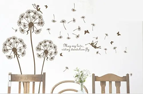 Съемная Настенная ПВХ Наклейка на стену для дома наклейка &quotОдуванчик&quot|dandelion