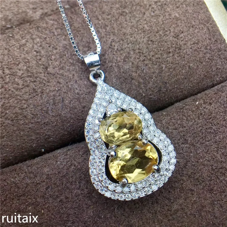 Женский кулон с топазом KJJEAXCMY boutique jewels инкрустация из чистого серебра 925 пробы