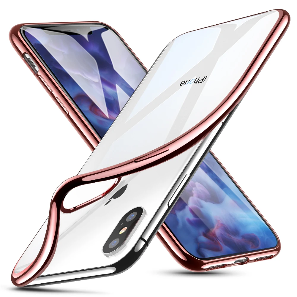 ESR 1 мм Ультратонкий Мягкий ТПУ покрытие рамка чехол для телефона для iPhone XS XR XS Max чехол Полный Чехол для iPhone XS XR XS Max чехол для телефона