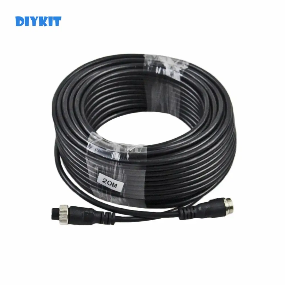 4 штырьковый удлинитель для камеры 20 м 66 футов|reversing camera cable|cable for cameracable |