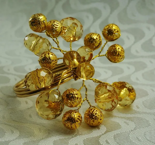 Кристалл с акриловыми кольцами для свадебных салфеток декоративный держатель |