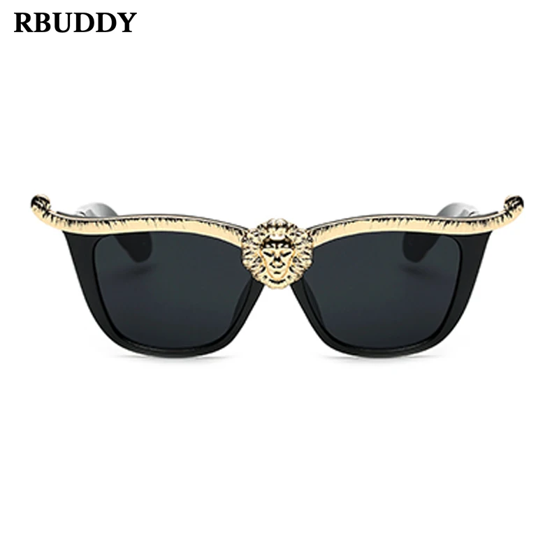 Солнцезащитные очки RBUDDY 3D Wild Lions женские солнцезащитные золотого цвета большие