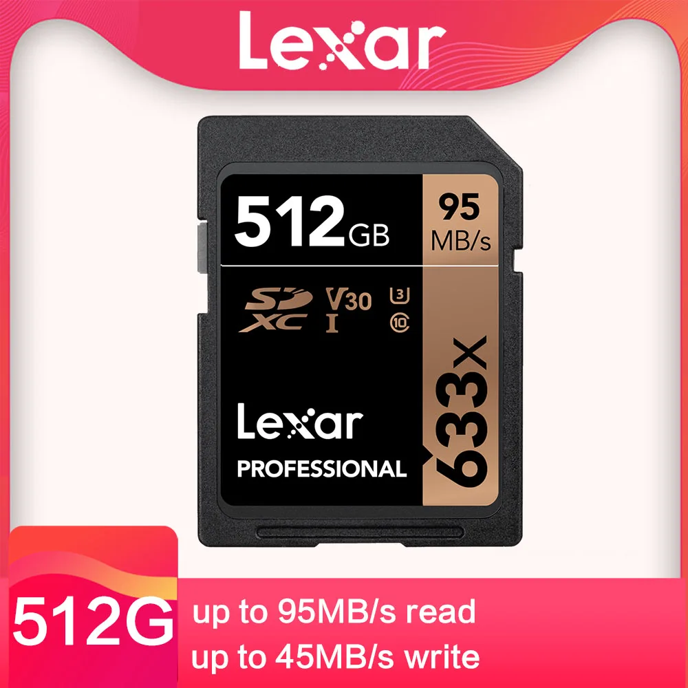 Карта памяти Lexar SD класс 10 128 ГБ 64 256 32 512 ГБ|Карты памяти| |