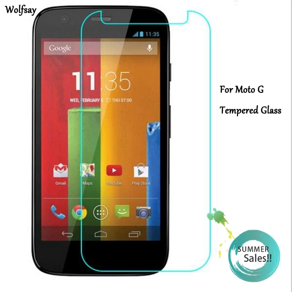Защитное стекло для Motorola Moto G 2 шт. закаленное XT1028 XT1031 пленка Wolfsay|tempered glass|for glassglass