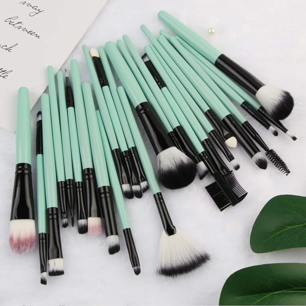 MAANGE25pcs Макияж Кисти Инструменты для красоты Набор тональный крем смешивание румян тени для бровей ресницы веер для губ макияж консилер набор кистей
