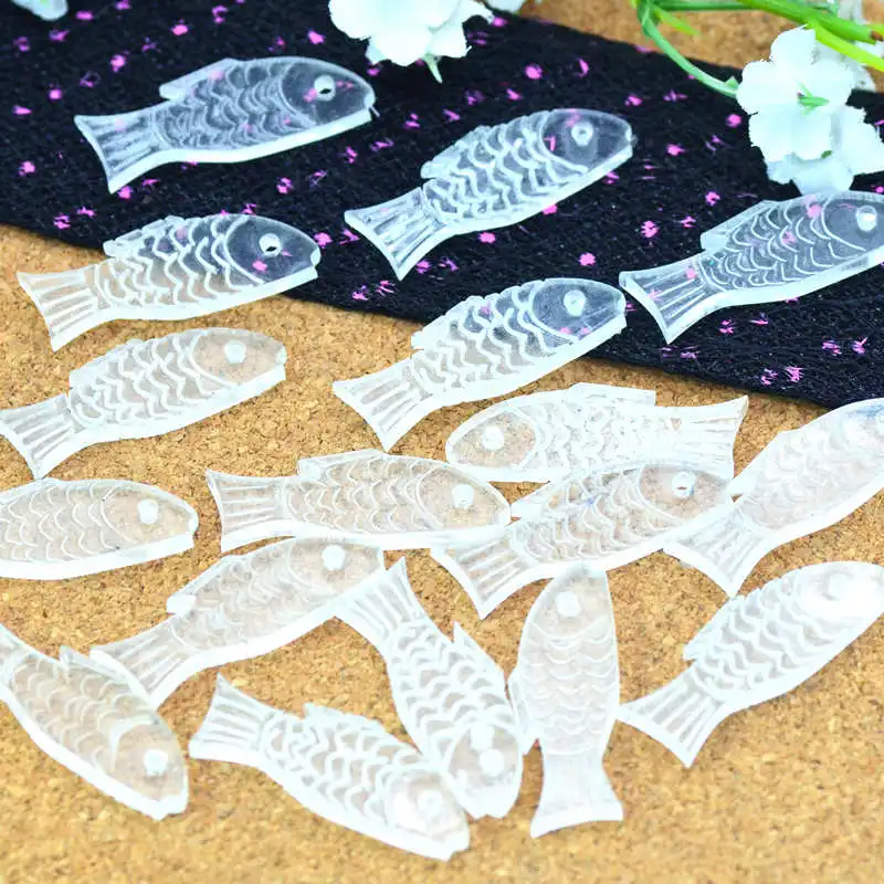 10 шт. мм х 33 прозрачный акриловый рыбий планар вечерние миниатюрные украшения для