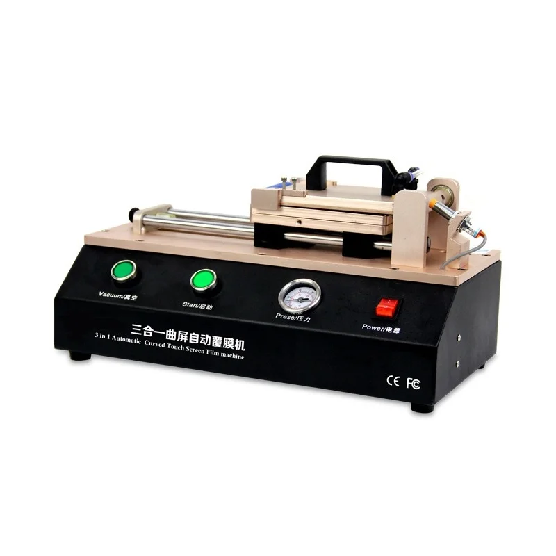 LY 973 V.3 TBK 7 Inches Semi-Auto Vacuum OCA film laminator 220V/110V with 5 moulds universal S6 S6+ S7 S8/S8+ Edge | Инструменты
