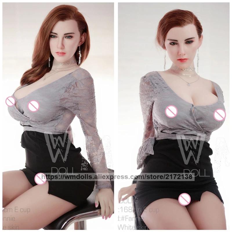 Реалистичная Силиконовая секс кукла WMDOLL 168 см голова с телом из ТПЭ настоящая для