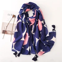 2022 luxury brand blue pink stone viscose scarfs lady shawls and wraps pashmina big size beach stoles bandana foulard 180100cm