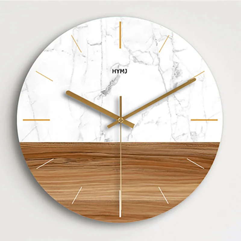 Fresh Plants Wall Clock Modern Design Retro Home Decor Decorations Living Room Wall Clock Digita Wall Watches Home Decor 50Q148 - Color: Style13