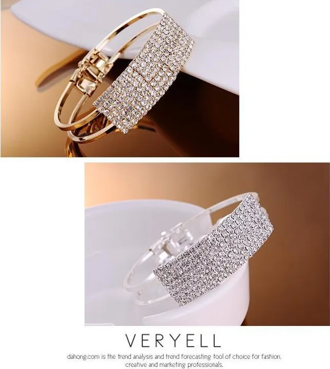 Missxiang Горячая горный хрусталь Винтаж браслет Кристалл Подвески Braclets для женщин Свадебные украшения Свадебные аксессуары Выходные туфли на выпускной бал