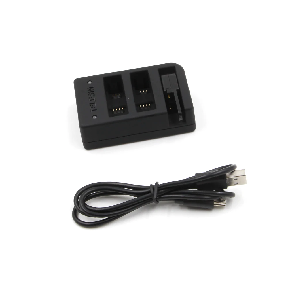 TELESIN универсальное 3-канальное USB 3 слота зарядное устройство WiFi Пульт дистанционного управления зарядное устройство для GoPro Hero 8 7 6 5 4 пульт дистанционного управления