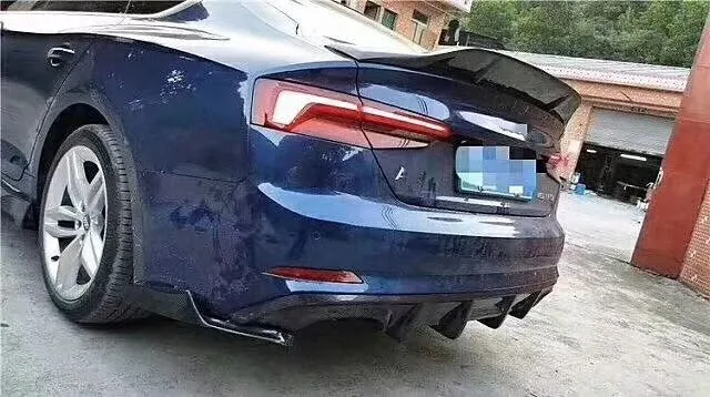 Спойлер для багажника спойлер крыла губ Подходит Audi A5 S5 из углеродного волокна