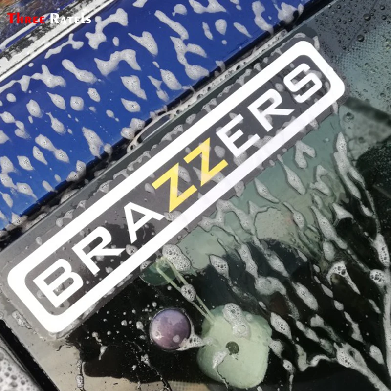 Three Ratels TZ-1384 4.9*22.5см прикольные полноцветные наклейки на авто brazzers большая наклейка на лобовое стекло наклейка для авто