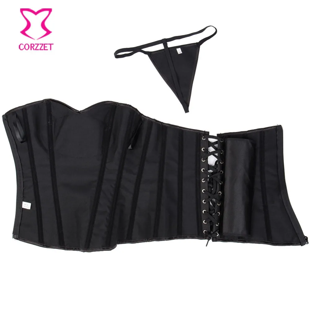 Корзет черный с рисунком летучей мыши атласные стимпанк Корсеты и бюстье