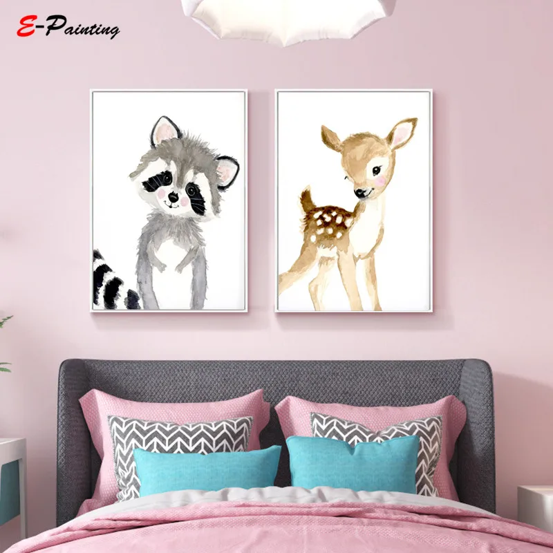 Детский Настенный декор нейтральная детская комната с рисунком леса для спальни