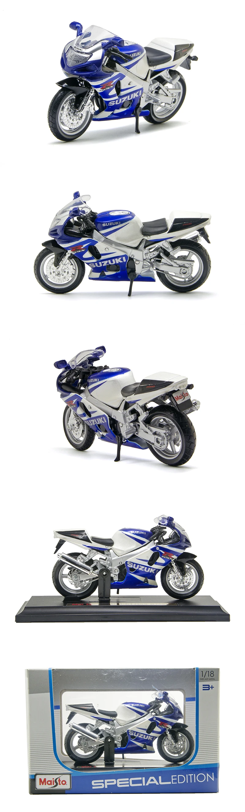 Maisto 1:18 Модель мотоцикла Suzuki GSXR750 модель велосипеда Модель мотоцикла из сплава миниатюрная гоночная игрушка для коллекции подарков