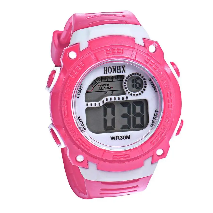 Светодиодные цифровые детские часы для девочек и мальчиков Детские Спортивные