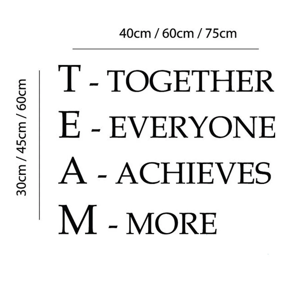 Командная Мотивационная цитата Офисная настенная наклейка все стремятся к более