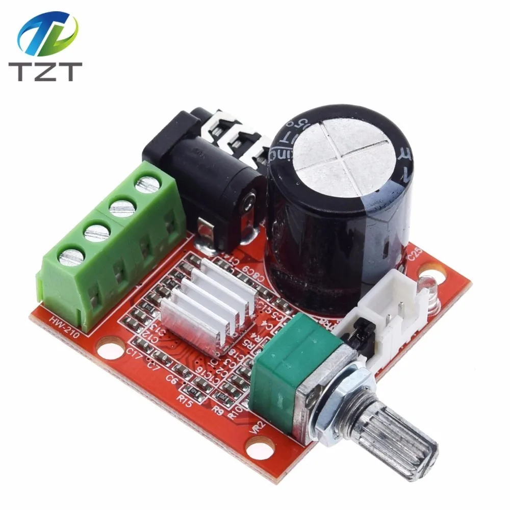 12 В Mini Hi Fi PAM8610 аудио стерео усилитель платы 2X10W двухканальный D Класс по самой