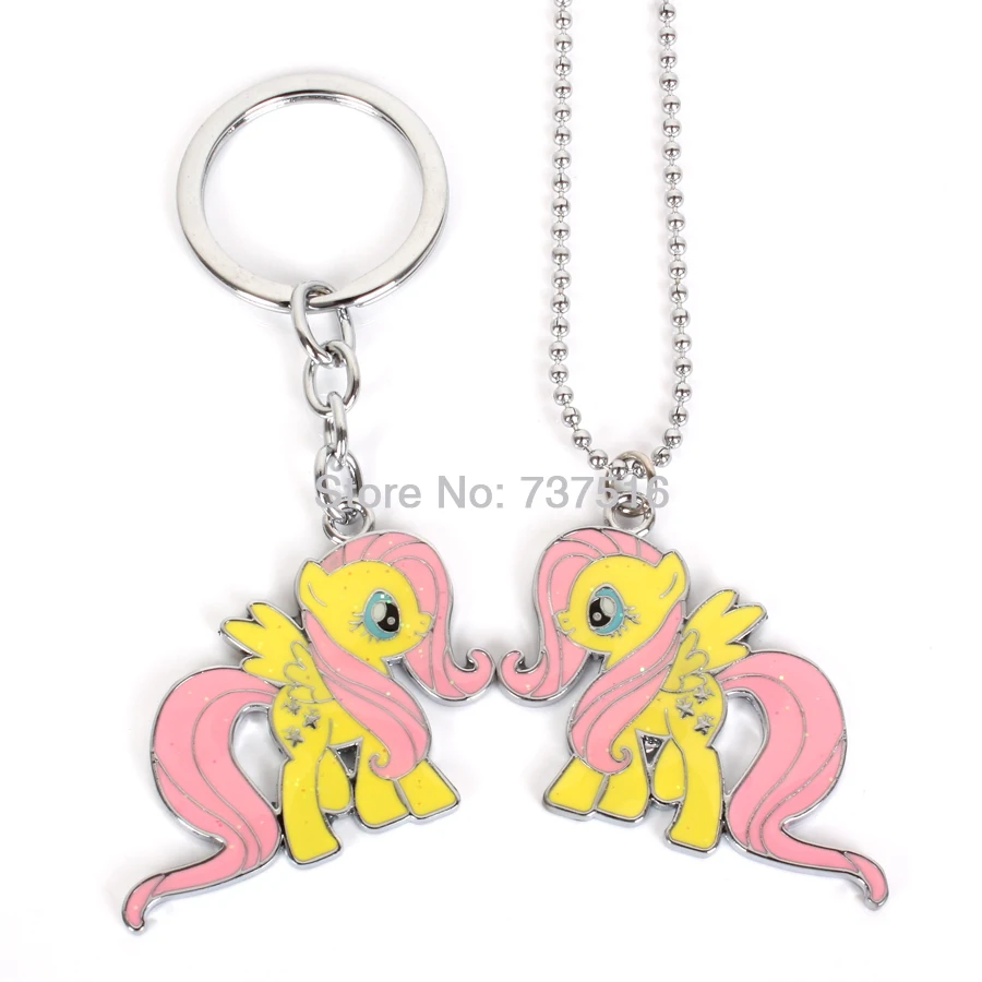 Новая дружба Розовый волшебный милый Флаттершай лошадь двухсторонний дизайн