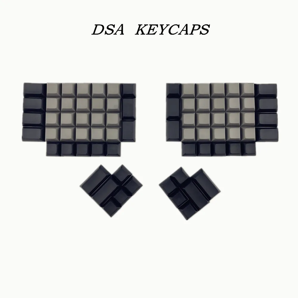 Клавиши ergodox pbt Белые Черные Серые dsa пустые колпачки для механической игровой