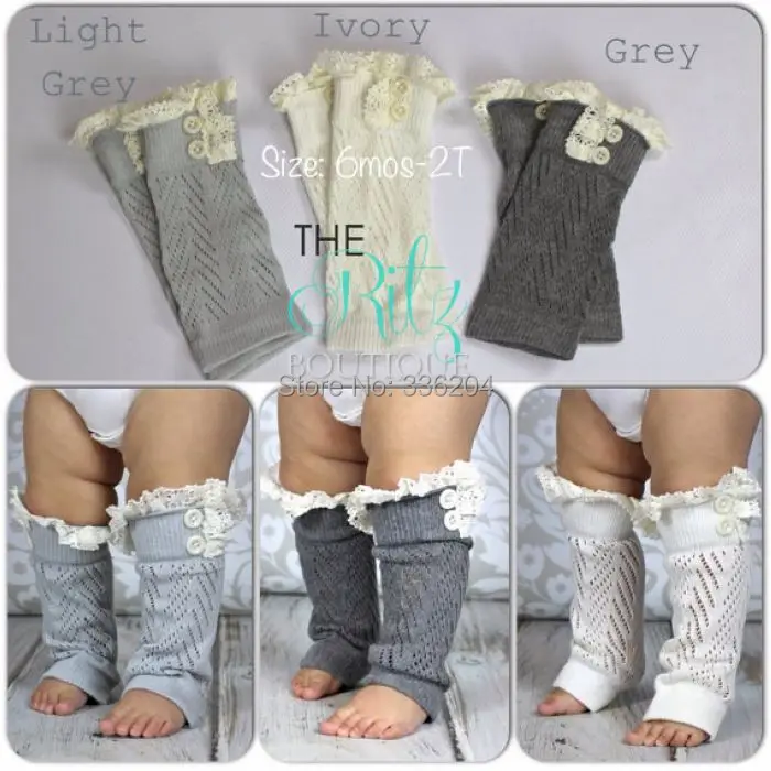 Baby leg warmers - baby crochet Toddler ruffle lace |