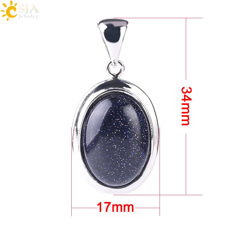 Очаровательные натуральные драгоценные камни CSJA массивные ожерелья с бусинами и