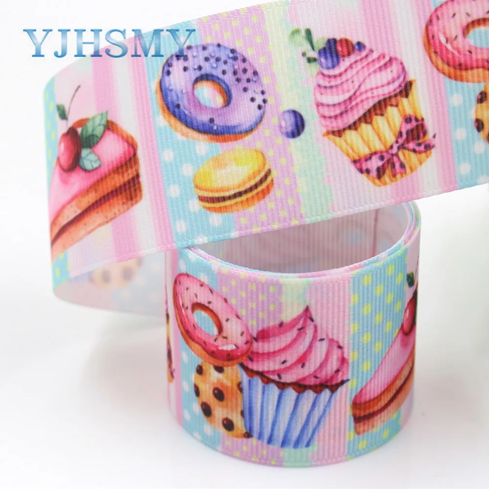YJHSMY I-19426-1099 38 мм 10 ярдов Мультяшные ленты термопечать grosgrain аксессуары для одежды