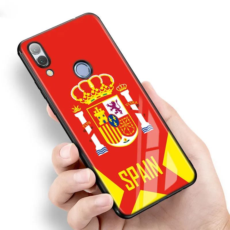 Черный силиконовый чехол испанские национальные флаги для samsung Galaxy Note 10 9 8 Pro M30 M20 S10E S10 5G S9 S8 S7 Plus - Цвет: Style 12