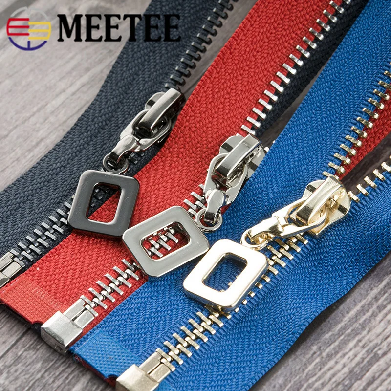 1Pc 85cm Open-end Metal Zippers Auto Lock 5# Down Jacket Coat Skirt Zipper for Sewing Zip Repair Kits DIY Garment Accessories | Дом и сад