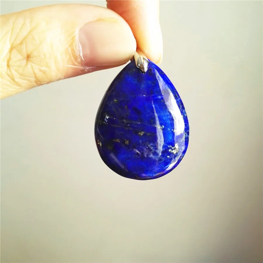 Подлинная темно-синяя натуральная лазурит каменные подвесные украшения