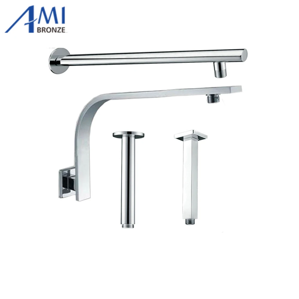 Квадратная круглая Настенная/потолочная хромированная полированная рукоятка