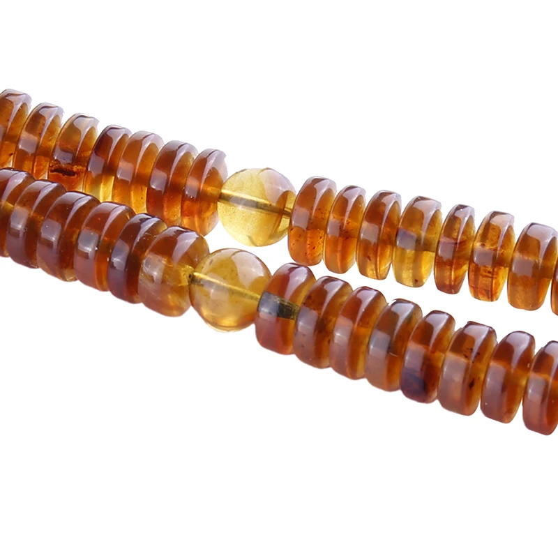 Wanfu burmite натурального янтаря плоская бусина Будды из бисера и футболка ожерелье