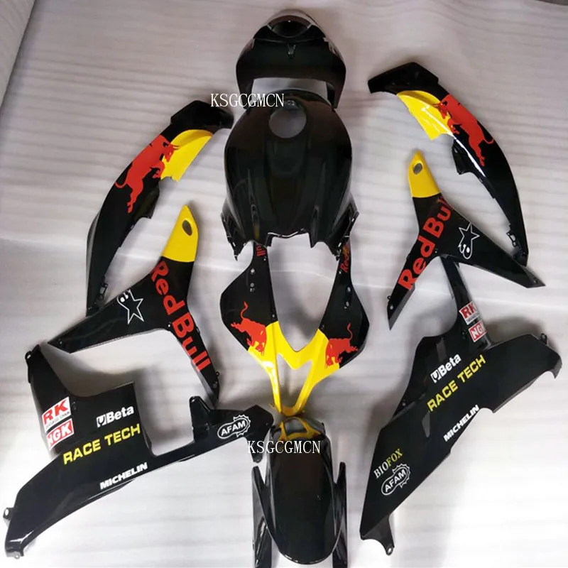 

Желтый/черный комплект обтекателей для мотоцикла HONDA CBR600 RR 2007 2008 инъекция CBR600RR 07 08 ( 100% подходит) Обтекатели детали