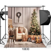christmas backdrop tree toys photography background vinyl cloth backgrounds for photo studio children baby newborn photophone