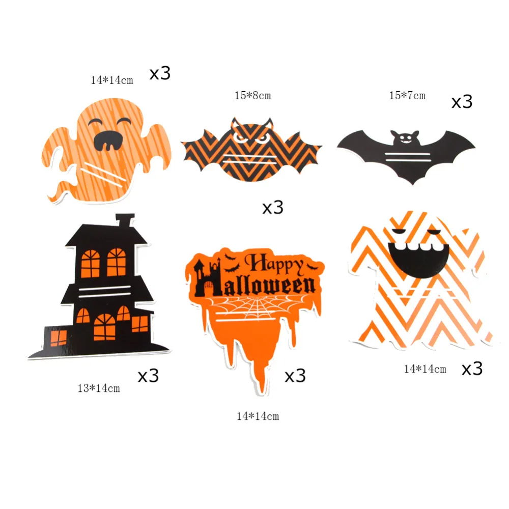 18 шт. Мини Хэллоуин конфеты сумки трюк или лакомство держатель обертка леденец