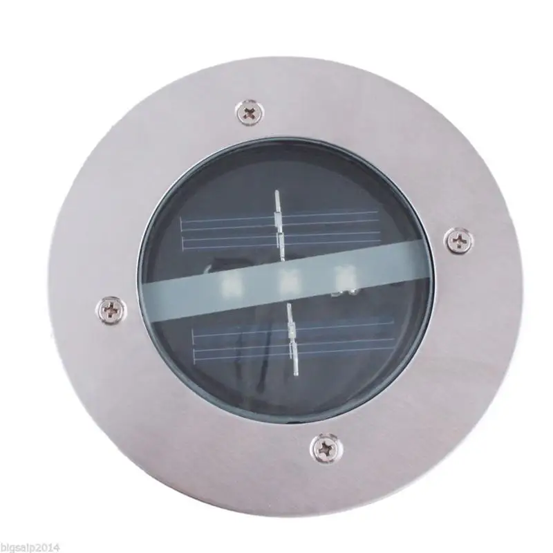 Солнечный Мощность открытый 3 светодиодный лампа подземных Водонепроницаемый