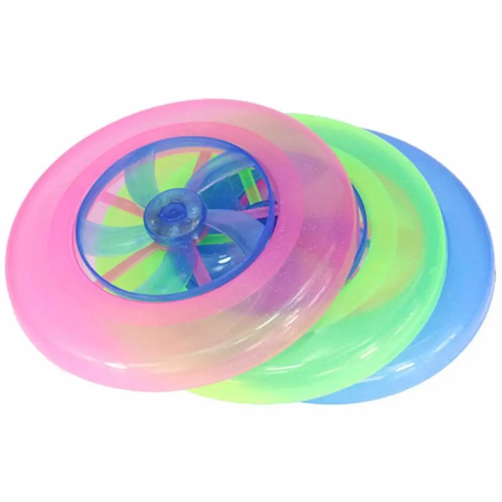 Яркая детская игрушка НЛО вращающаяся светодиодная уличная игрушечная летающая