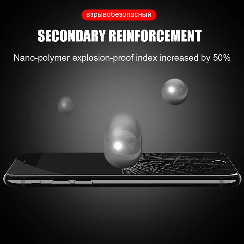 Новое защитное стекло 9D для iPhone 7 защита экрана на 8 XR XS Max закаленное X 6 6s Plus |