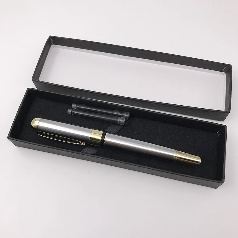 Hot Fashion Jinhao luxury Iraurita Fountain Pen Ink Set Fine Nib Student Pens Business Office Christmas Gift Stationery | Канцтовары для