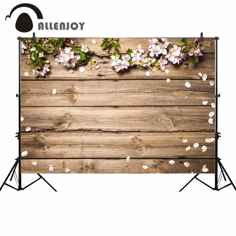 Allenjoy фон для фотосъемки с изображением цветов дерева Весенняя доска природные